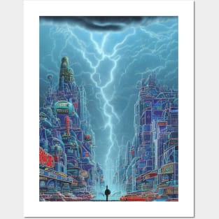 City Storm Posters and Art